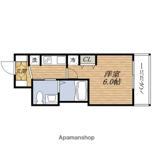 エステムコート新大阪XIリンクス【10階】の間取り