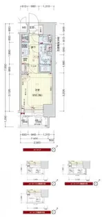 プレサンスOSAKA DOMECITYワンダー【9階】の間取り