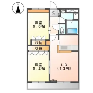 シャルマン【2階】の間取り
