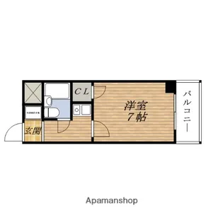 三国プラウ21【3階】の間取り