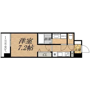 コンフォリア心斎橋EAST【0607号室】の間取り