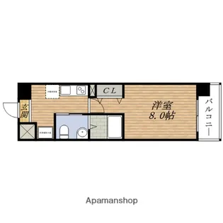 ウインズコート新大阪【1階】の間取り