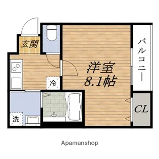 フジパレス新高Ⅲ番館【2階】の間取り