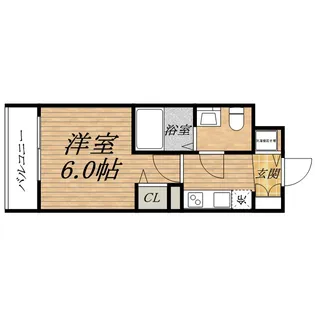 プレサンス松屋町グレース【12階】の間取り