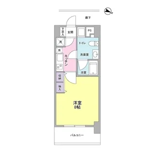 アプリーレ京町堀【0905号室】の間取り