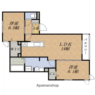 ラ メゾン ド ボヌール 桜塚 B【3階】の間取り