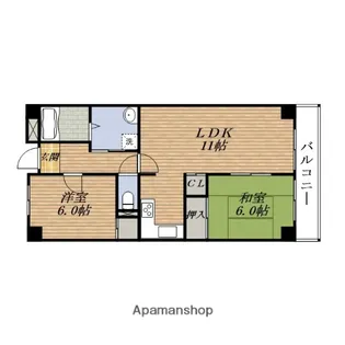 ボヌール緑地壱番館【2階】の間取り