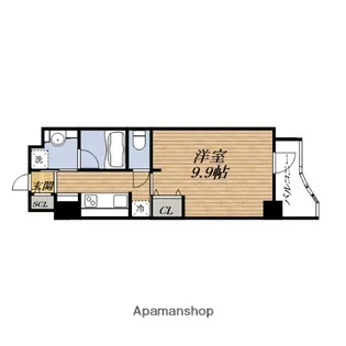 STOLZ岸辺【9階】の間取り