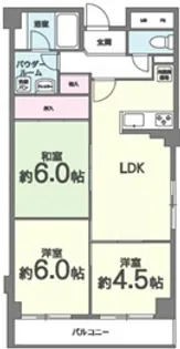 パークサイドマンション【4階】の間取り