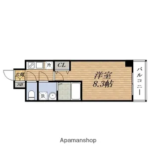 エスリード大阪グランゲート【7階】の間取り