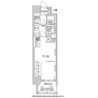 コンフォリア北堀江一丁目【0306号室】の間取り