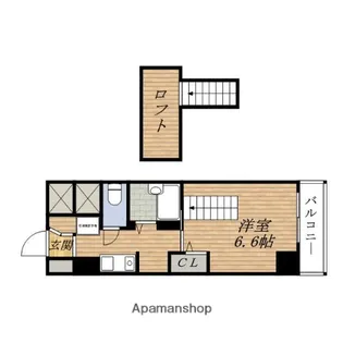 グランドーム国際【7階】の間取り