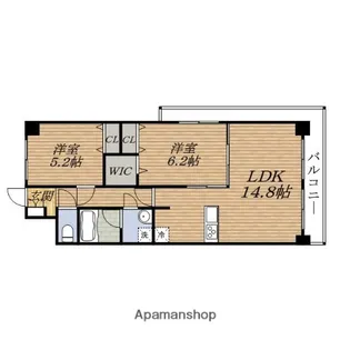 プロスパー正雀本町【6階】の間取り