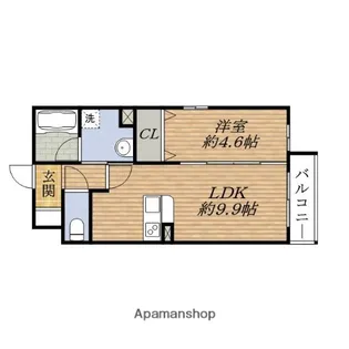 リーベ岸部【2階】の間取り