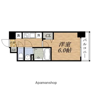 プレサンス新大阪ストリーム【4階】の間取り
