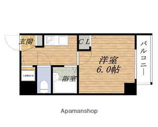 U−RO新大阪【4階】の間取り
