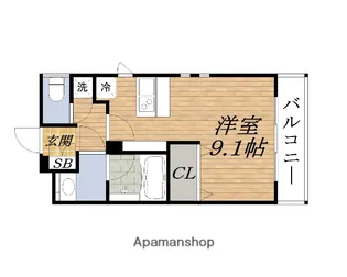 大阪府豊中市岡上の町1丁目【マンション】の間取り