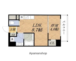 ブエナビスタ江坂広芝町【8階】の間取り