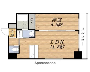 ORSUS新大阪【6階】の間取り