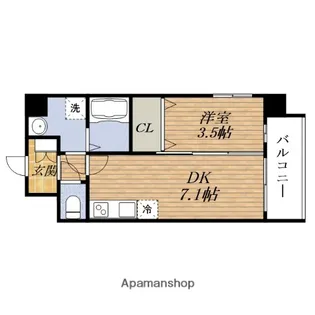 アンフィニ17マローネ【5階】の間取り
