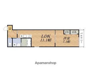 フジパレス阪急豊津駅南2番館【2階】の間取り