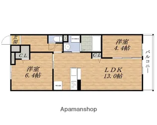 VERDE豊里【2階】の間取り