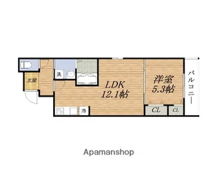 フジパレス服部西町Ⅱ番館【3階】の間取り