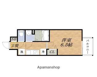 アドバンス大阪ヴェンティ【7階】の間取り