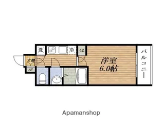 レジュールアッシュOSAKAデイフィール【11階】の間取り