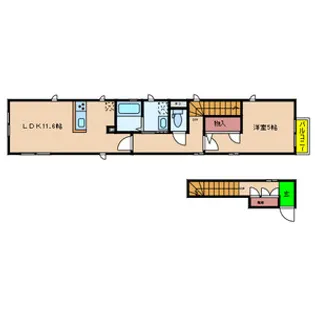 ALIANTEUTSUBO【2階】の間取り