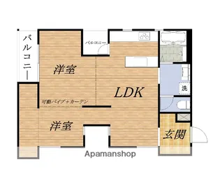 リュエル・ノール【3階】の間取り