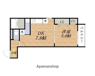 フジパレス北公園Ⅰ番館【2階】の間取り