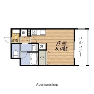 パークフラッツ東三国【5階】の間取り
