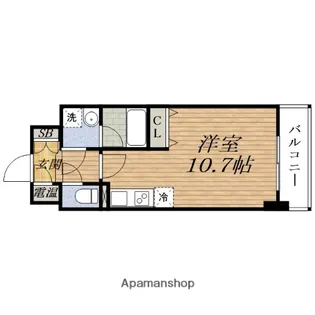 グレンパーク新大阪Ⅱ【7階】の間取り