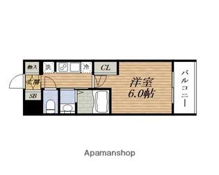 1Kの間取り画像