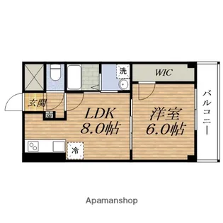 笹部ハイツ【3階】の間取り