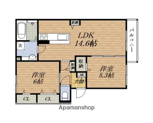 メゾン サンクレール【3階】の間取り