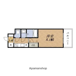 スプランディッド十三本町【6階】の間取り