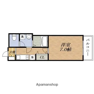 グランカーサ緑地公園【4階】の間取り