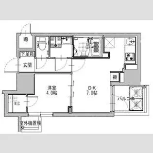 SーRESIDENCE堺筋本町UNO【2階】の間取り