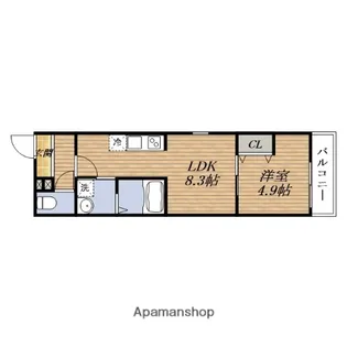 フジパレス上新庄駅北Ⅰ番館【1階】の間取り