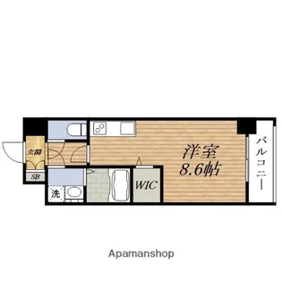 SHINING江坂離宮【5階】の間取り