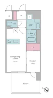 J.GRAN COURT京町堀【6階】の間取り