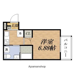 CIEL神崎川【1階】の間取り