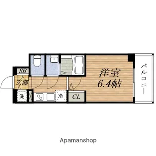 1Kの間取り画像