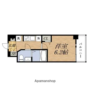 大阪府豊中市小曽根4丁目【マンション】の間取り