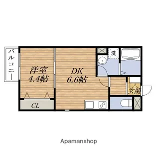 (仮称)H and P緑地公園【1階】の間取り