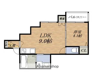 わいわいライン淡路【1階】の間取り