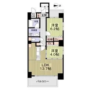 ブランメゾン@船場【3階】の間取り