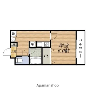 COCORO吹田【3階】の間取り